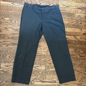 Lauren Ralph Lauren Men's Dress Pants in Charcoal Gray with Green Label
